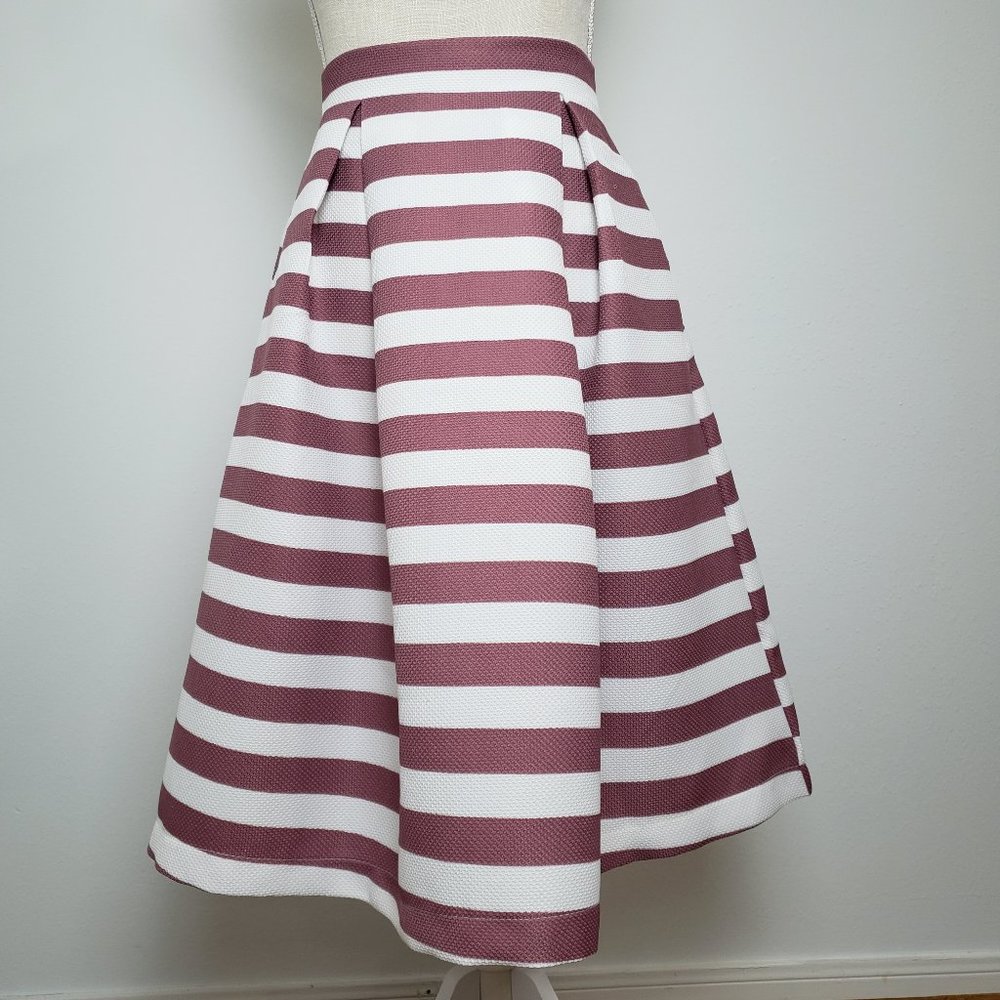 high waisted midi skirt with pockets